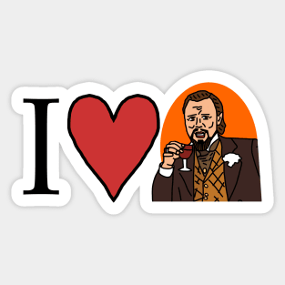 I Heart Leonardo Dicaprio My Valentine Love Sticker